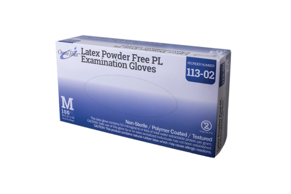 OmniTrust #113 Series Latex Powder Free PL Examination Glove - Image 2