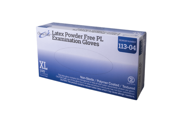 OmniTrust #113 Series Latex Powder Free PL Examination Glove - Image 4