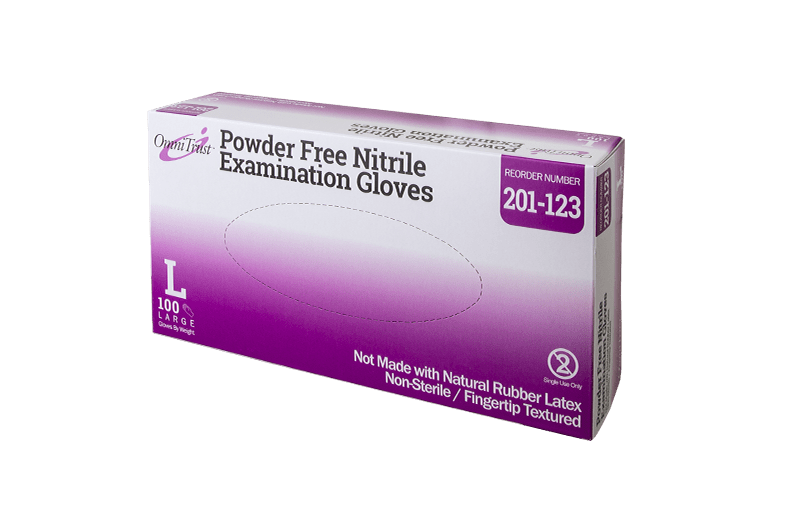 OmniTrust #201 Series Nitrile Powder Free Examination Glove - Image 3
