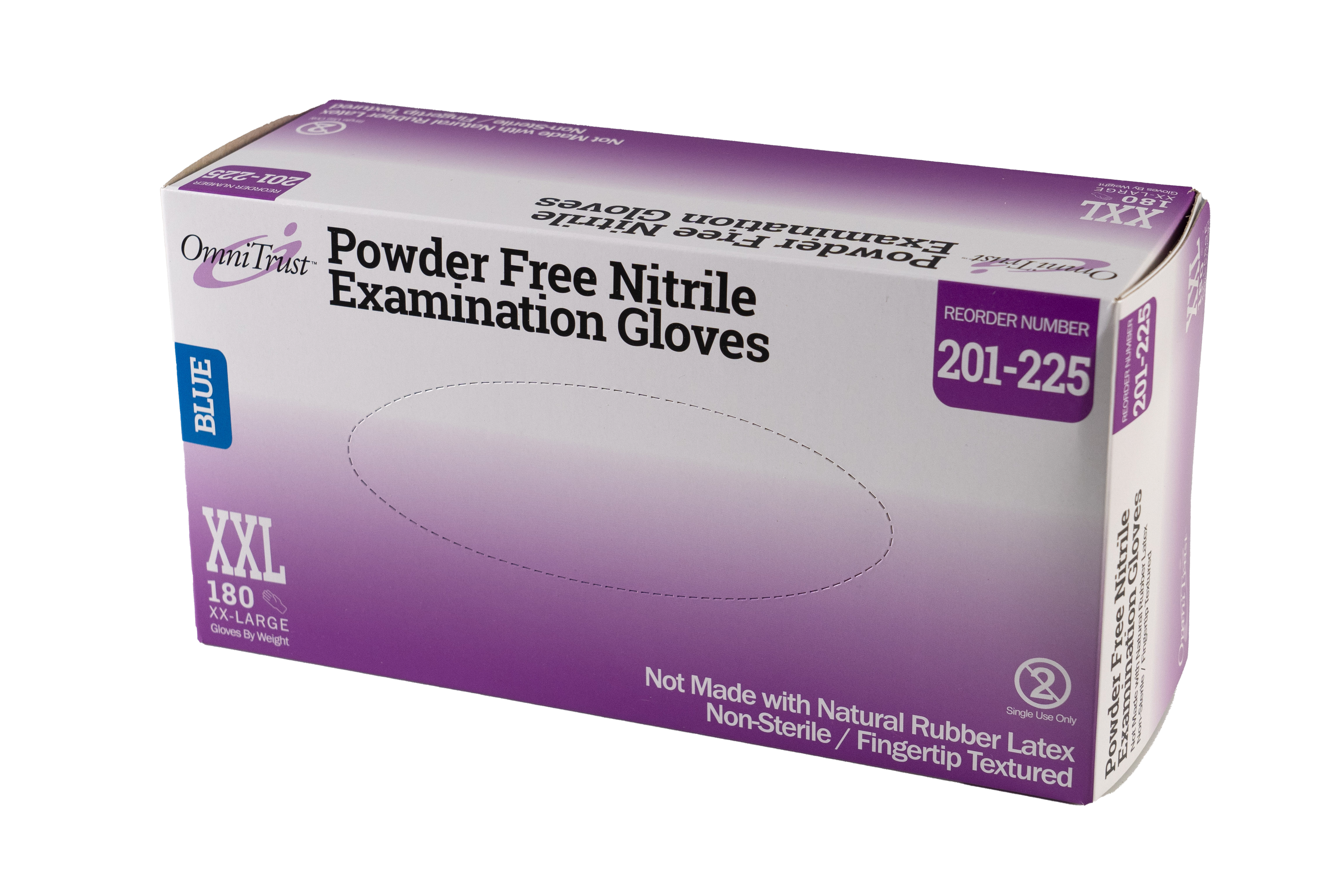 OmniTrust #201 Series Nitrile Powder Free Examination Glove - Image 9