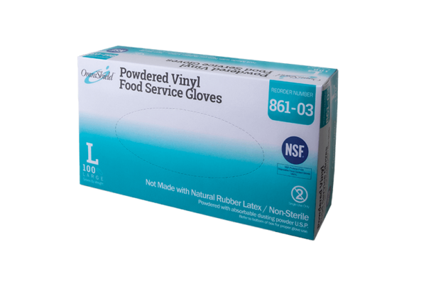 OmniShield #861 NSF Certified Vinyl Powdered Food Service Glove - Image 2