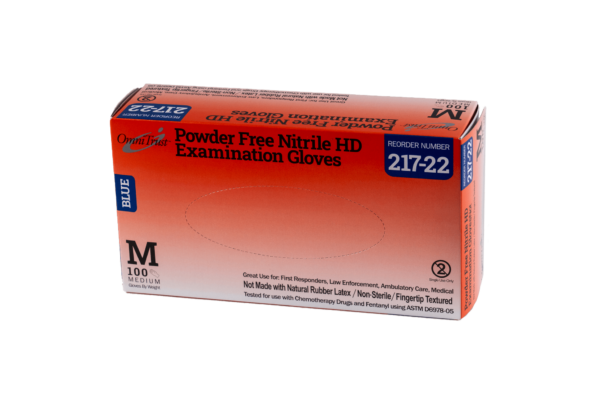 OmniTrust #217 Series Fentanyl Resistant Nitrile Powder Free Examination Glove