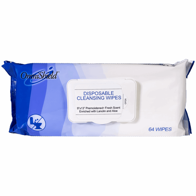OmniShield #3100-913 Disposable Cleansing Wipes | Omni International